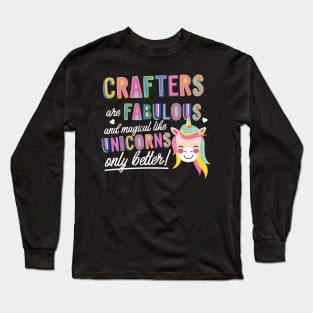 Crafters are like Unicorns Gift Idea Long Sleeve T-Shirt